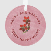Ruby 40th Wedding Anniversary オーナメント (裏面)