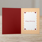 Ruby 40th wedding anniversary yellow dogs card カード