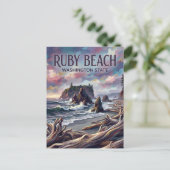 Ruby Beach USA ポストカード (スタンド正面)