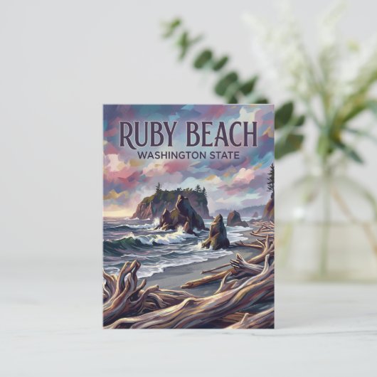 Ruby Beach USA ポストカード (スタンド正面)