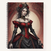 Ruby & Black Steampunk ノートブック (正面)