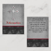 Ruby Celtic Cross Red、Black、Gray Enclosureカード エンクロージャーカード (正面/裏面)