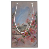 Ruby Crowned Kinglet Bird スモールペーパーバッグ (裏面)