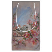 Ruby Crowned Kinglet Bird スモールペーパーバッグ (正面)