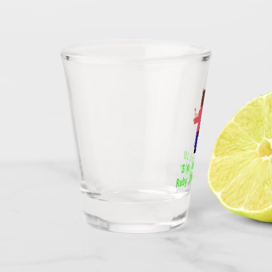 Ruby Developer Shot Glass ショットグラス (左)