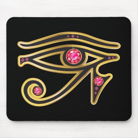 Ruby Eye of Ra in金ゴールド マウスパッド (正面)