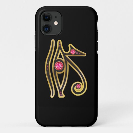 Ruby Eye of Ra in金ゴールド Case-Mate iPhoneケース (裏面)