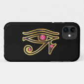 Ruby Eye of Ra in金ゴールド Case-Mate iPhoneケース (裏面(横))
