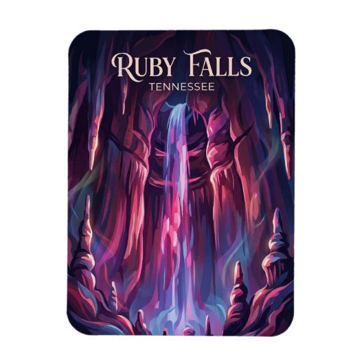 Ruby Falls Tennessee マグネット (縦)