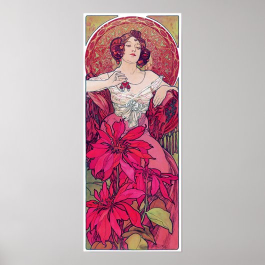 Ruby (Four Jewels), Alphonse Mucha ポスター (正面)