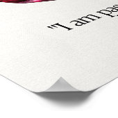 Ruby Gem Crystal Meaning Card ポスター (角)