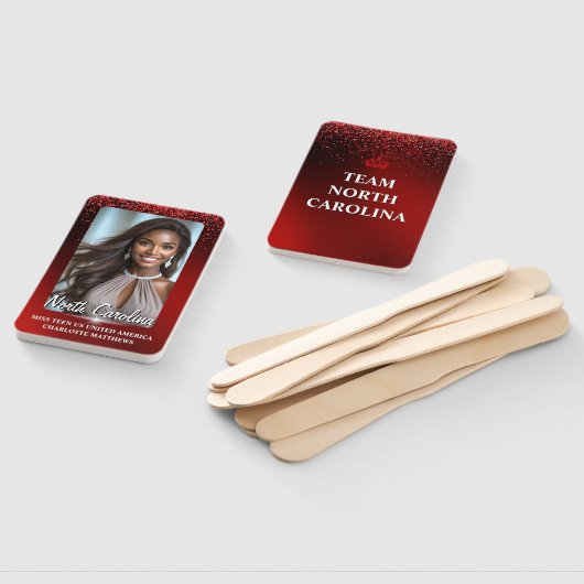 Ruby Glimmer Pageant Wavers 10 Pack ハンドファン (組立なし)