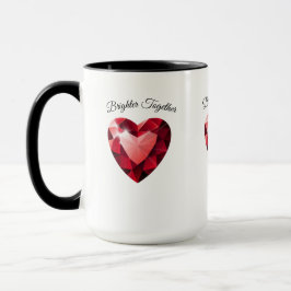 Ruby Heart Love Mug – Elegant Valentine Gift マグカップ