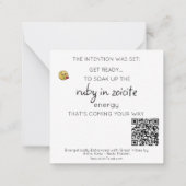 *~* RUBY IN ZOICITE Gemstone AP64フラットノートカード ノートカード (裏面)