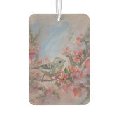 Ruby Kinglet Bird カーエアーフレッシュナー (裏面)