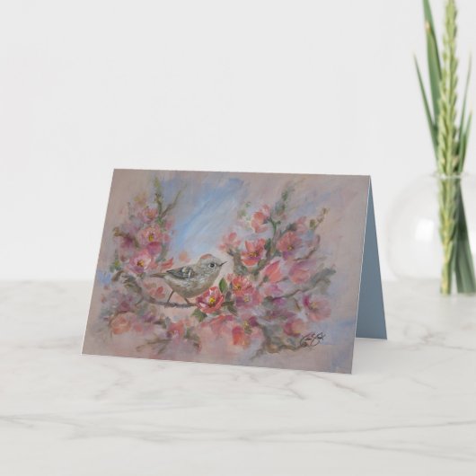 Ruby Kinglet Bird カード (正面)