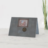 Ruby Kinglet Bird カード (裏面)