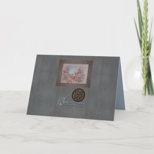 Ruby Kinglet Bird カード (裏面)