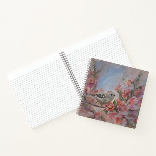 Ruby Kinglet Bird ノートブック (内部)