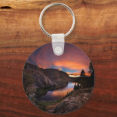 Ruby Lake Sunset - John Muir Trail - Sierra Nevada キーホルダー (正面)