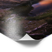 Ruby Lake Sunset - John Muir Trail - Sierra Nevada フォトプリント (角)