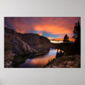 Ruby Lake Sunset - John Muir Trail - Sierra Nevada ポスター (正面)