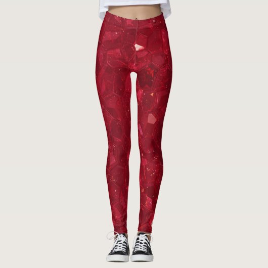 Ruby Leggings For Valentines Day レギンス (正面)