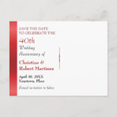 Ruby Red《写真》ぼけ味40周年記念を保存 案内ポストカード (裏面)