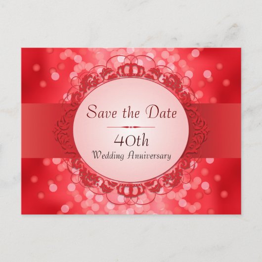 Ruby Red《写真》ぼけ味40周年記念を保存 案内ポストカード (正面)