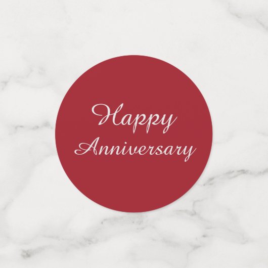 Ruby Red 40th Anniversary Table Decoration コンフェッティ (スモール正面)