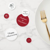 Ruby Red 40th Anniversary Table Decoration コンフェッティ (グループ)