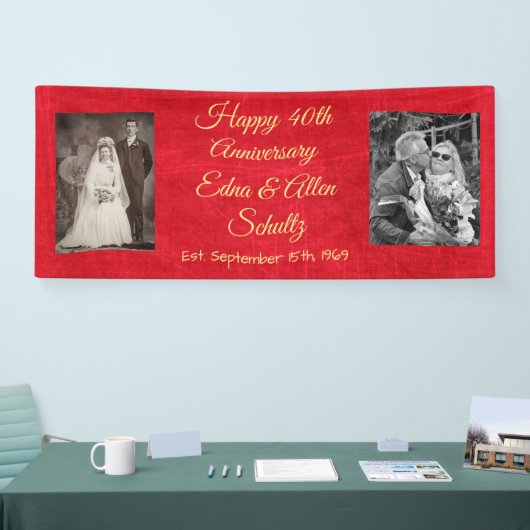 Ruby Red and Data Happy 40周年記念バナー 横断幕 (トレードショー)