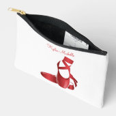Ruby Red Ballet Slippers w Name Dance アクセサリーポーチ (見開き)