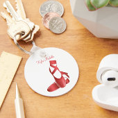 Ruby Red Ballet Slippers w Name Dance キーホルダー