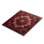 Ruby Red Elegance 3D Effect Designerタイル タイル (側面)