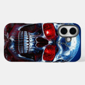 Ruby Red Eyes iPhone/iPadケース付きクリスタルスカル Case-Mate iPhoneケース (裏面 (横))