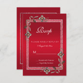 Ruby Red GemsとグリッターRuby 40TH 結婚's (正面/裏面)