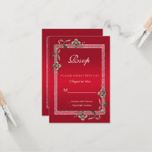 Ruby Red GemsとグリッターRuby 40TH 結婚's