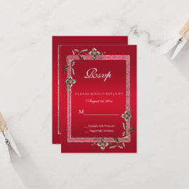 Ruby Red GemsとグリッターRuby 40TH 結婚's