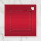 Ruby Red GemsとグリッターRuby 40TH 結婚's フェイバータグ (裏面)