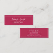 Ruby Red Graduation Insertプロファイルカード コーリングカード (正面/裏面)