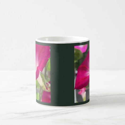 Ruby Red Morning Glory コーヒーマグカップ (中央)