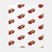 Ruby Red Slippers Shoes fleece blanket for Oz fans フリースブランケット (正面)