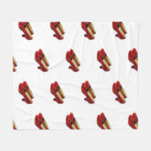 Ruby Red Slippers Shoes fleece blanket for Oz fans フリースブランケット (正面(横))