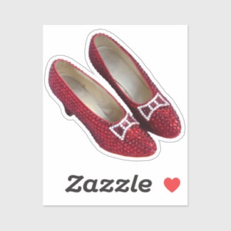 Ruby Red Slippers Shoes Wicked Vinyl Sticker! シール