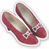 Ruby Red Slippers Shoes Wicked Vinyl Sticker! シール (正面)
