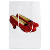 Ruby Red Slippers Shoes Wrapping Tissue Paper ミディアムペーパーバッグ (裏面)