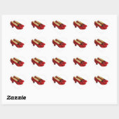 Ruby Red Slippers Wizard of Oz Wicked Stickers! ハートシール (シート)