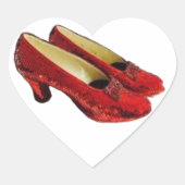 Ruby Red Slippers Wizard of Oz Wicked Stickers! ハートシール (正面)