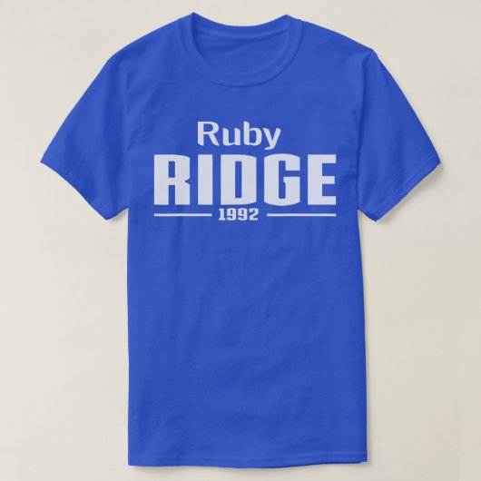 Ruby Ridge Idaho 1992 Tシャツ (デザイン正面)